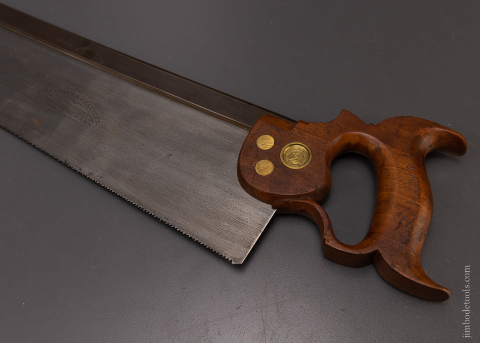 Phenomenal Dual Mark DISSTON & GARDNER & CHANDLER BOSTON Back Saw - 107938