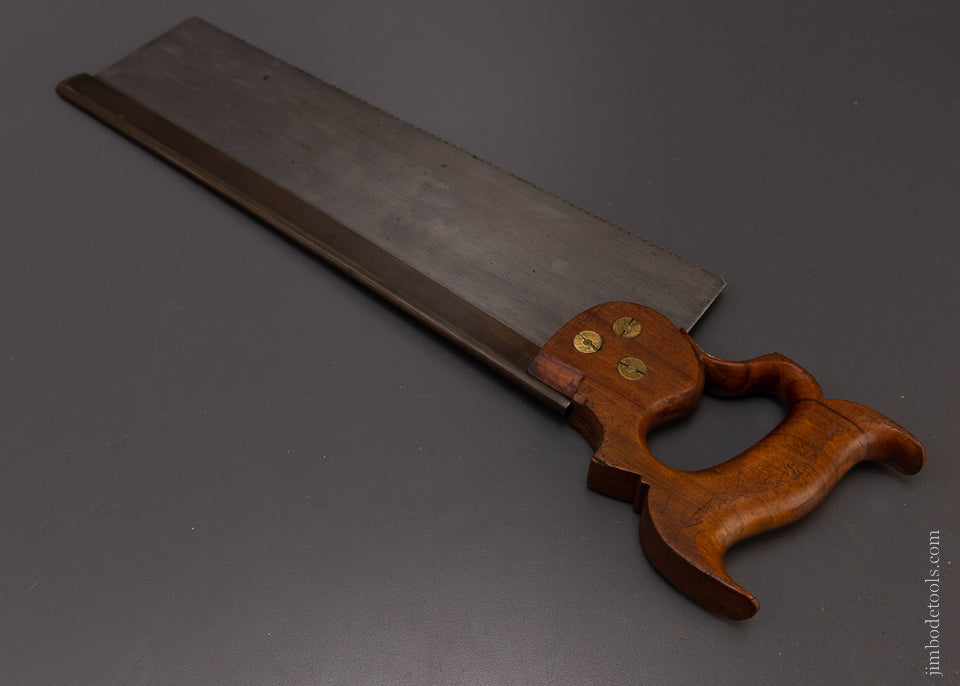 Phenomenal Dual Mark DISSTON & GARDNER & CHANDLER BOSTON Back Saw - 107938