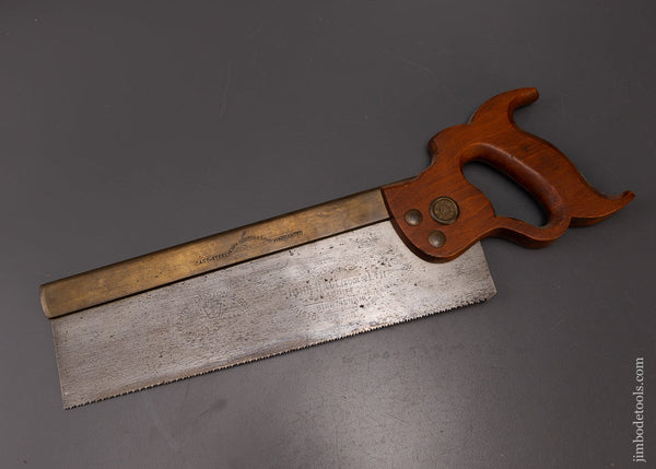 Fine DISSTON No. 5 Brass Back Saw - 107974