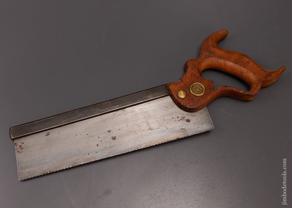 Fine DISSTON No. 4 Dovetail Saw Made for J.B. HUNTER CO. BOSTON - 107975