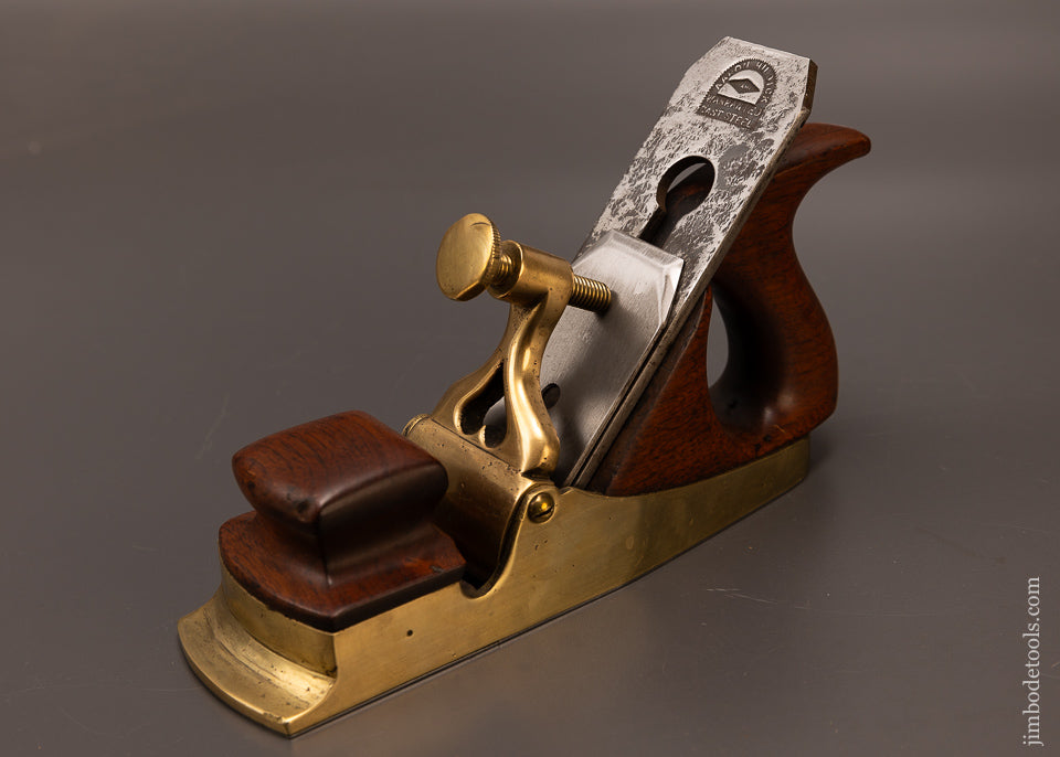 Stunning Gunmetal Scottish Smooth Plane with Heart Pierced Lever Cap - 107998