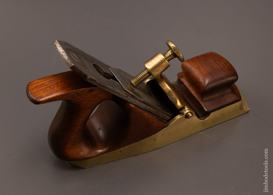 Stunning Gunmetal Scottish Smooth Plane with Heart Pierced Lever Cap - 107998