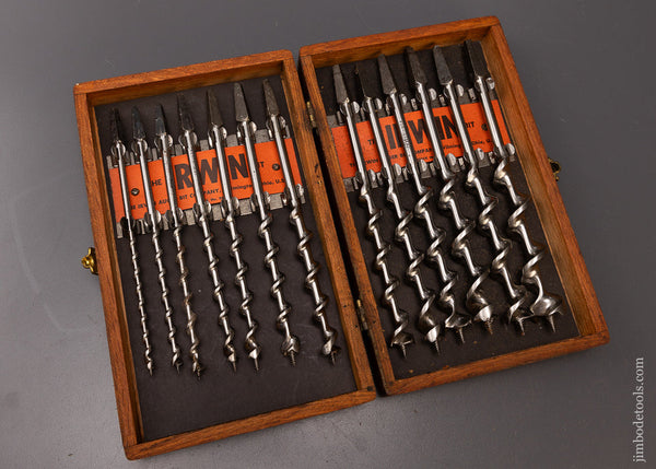 Complete Set of 13 IRWIN Auger Bits DEAD MINT in Original Box - 108073