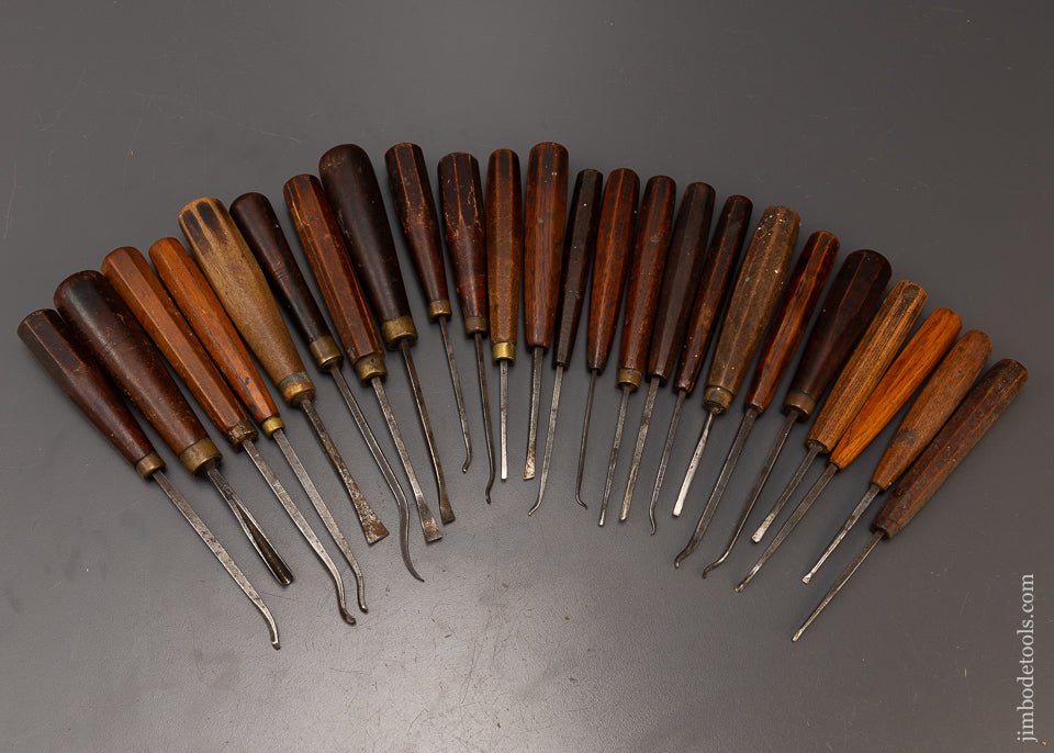 Set of 23 Carving Chisels Gouges - 108081