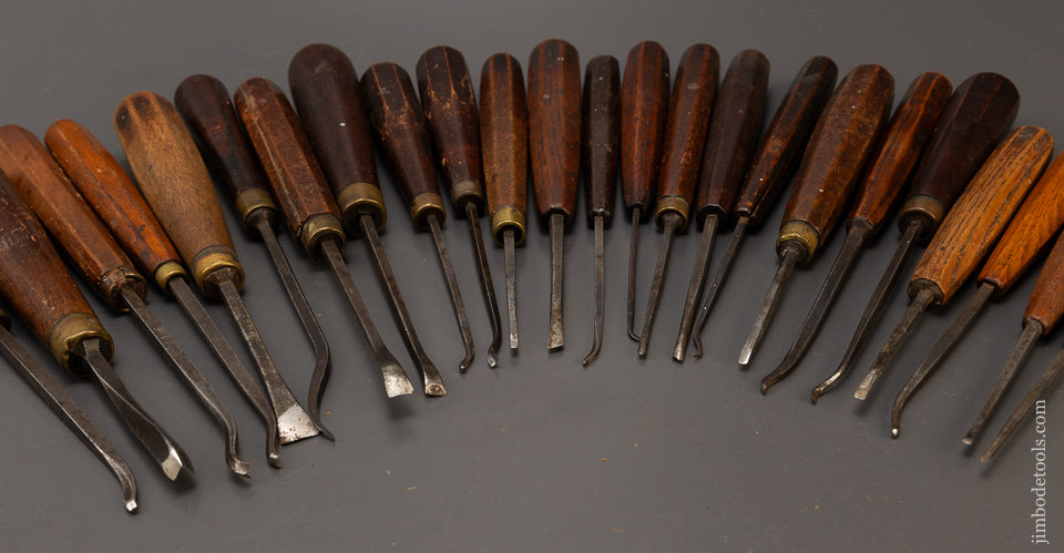 Set of 23 Carving Chisels Gouges - 108081 – Jim Bode Tools