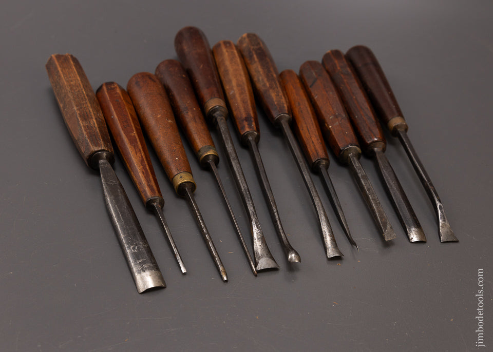 Set of 11 ADDIS Carving Chisels Gouges - 108085 – Jim Bode Tools