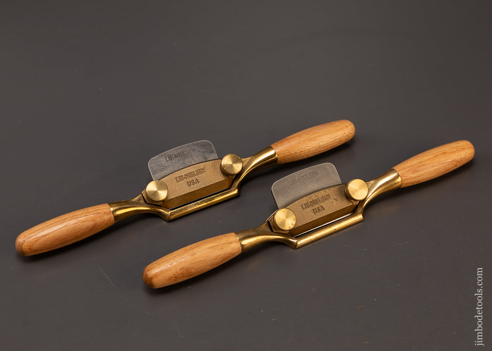 Mint Pair Flat & Round Bottom LIE NIELSEN BOGGS Spoke Shaves - 108088
