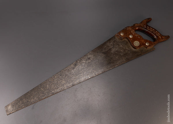Just Sharpened ATKINS No. 65 Hand Saw with Walnut Handle - 108116