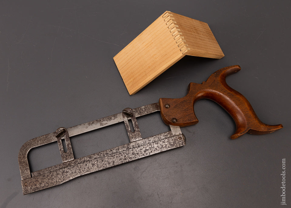 Rare! AUBIN's Patent March 29, 1928 Finger Joint Tenon Saw FINE - 108117