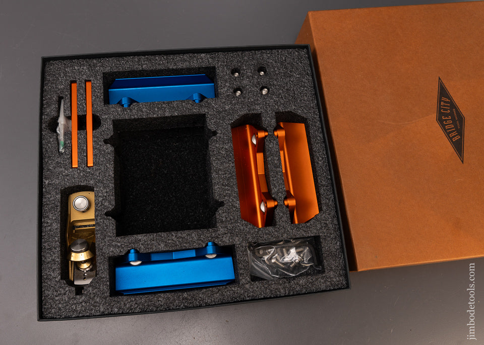 BRIDGE CITY TOOL WORKS HP-8 Brass Baby Block Plane THE WORKS Mint in Box - 108118