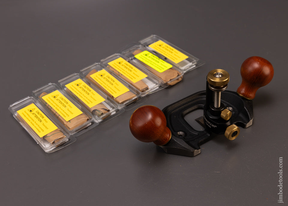 VERITAS Large Router Plane with 7 Irons Near Mint & Unused - 108142