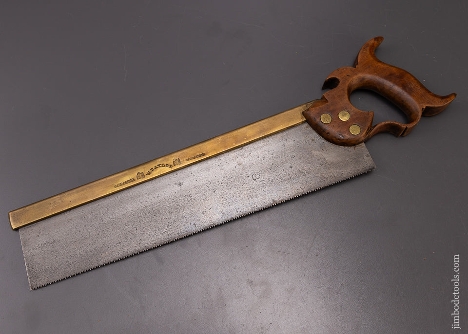 Rare Double Eagle Brass Back Saw Ca. 1844 by W. TAYLOR - 108209