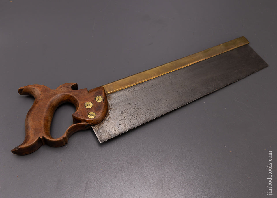 Rare Double Eagle Brass Back Saw Ca. 1844 by W. TAYLOR - 108209