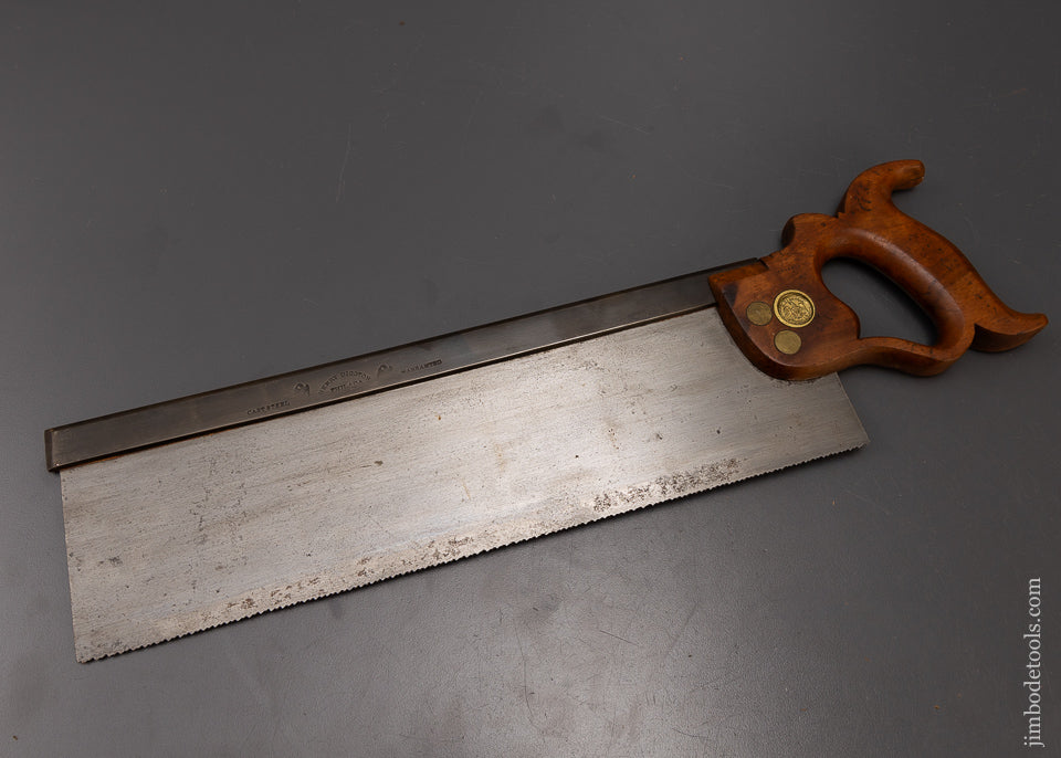 Early DISSTON Double Eagle 14 Inch Back Saw - 108213