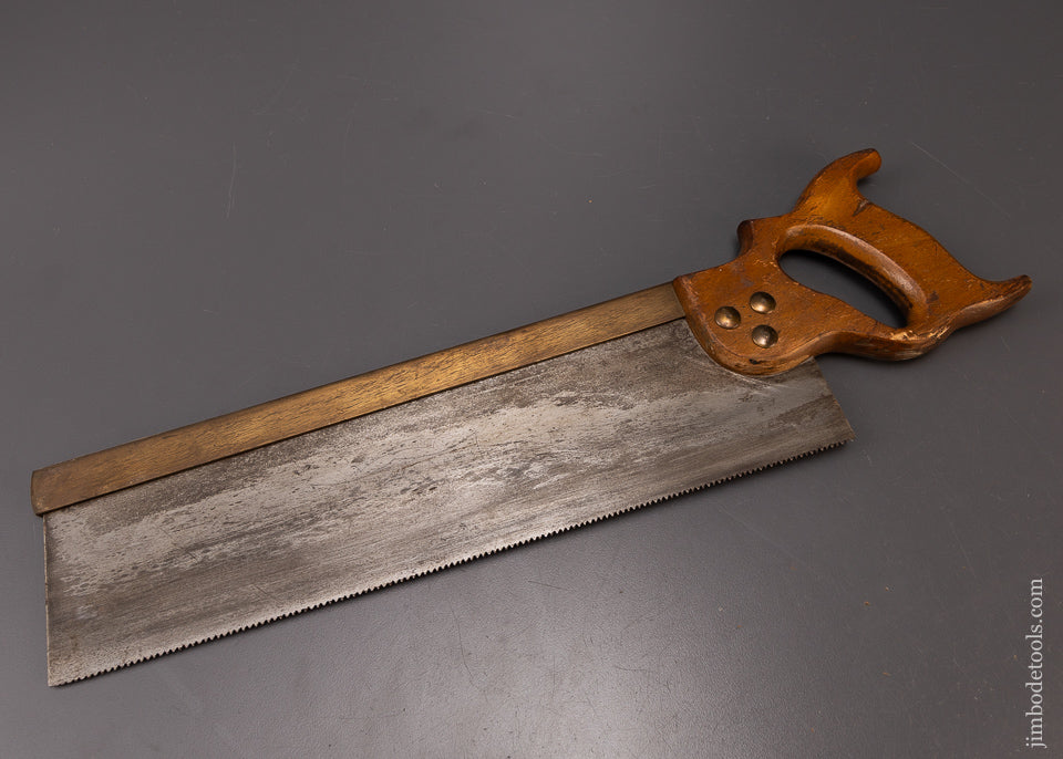 14 Inch Brass Back Tenon Saw Faint Etch - 108214