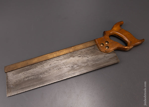 14 Inch Brass Back Tenon Saw Faint Etch - 108214