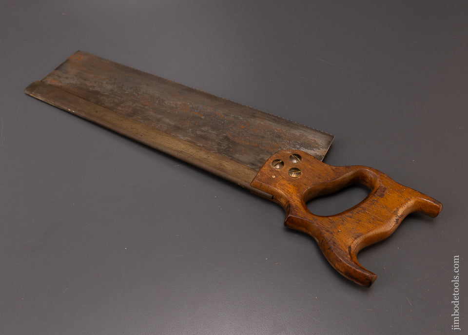 14 Inch Brass Back Tenon Saw Faint Etch - 108214