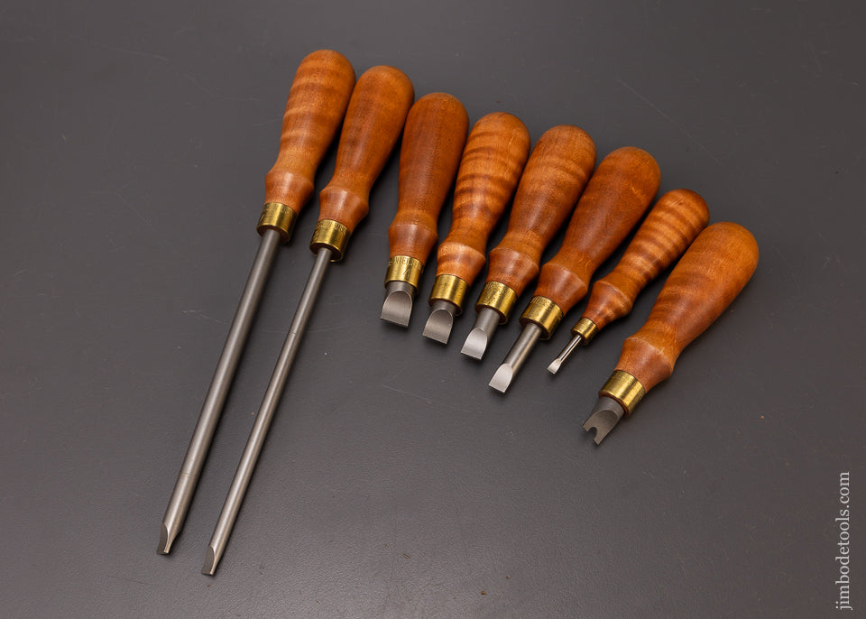 Curly Maple LIE NIELSEN 8 Piece Screwdriver Set DISCONTINUED Mint - 108280