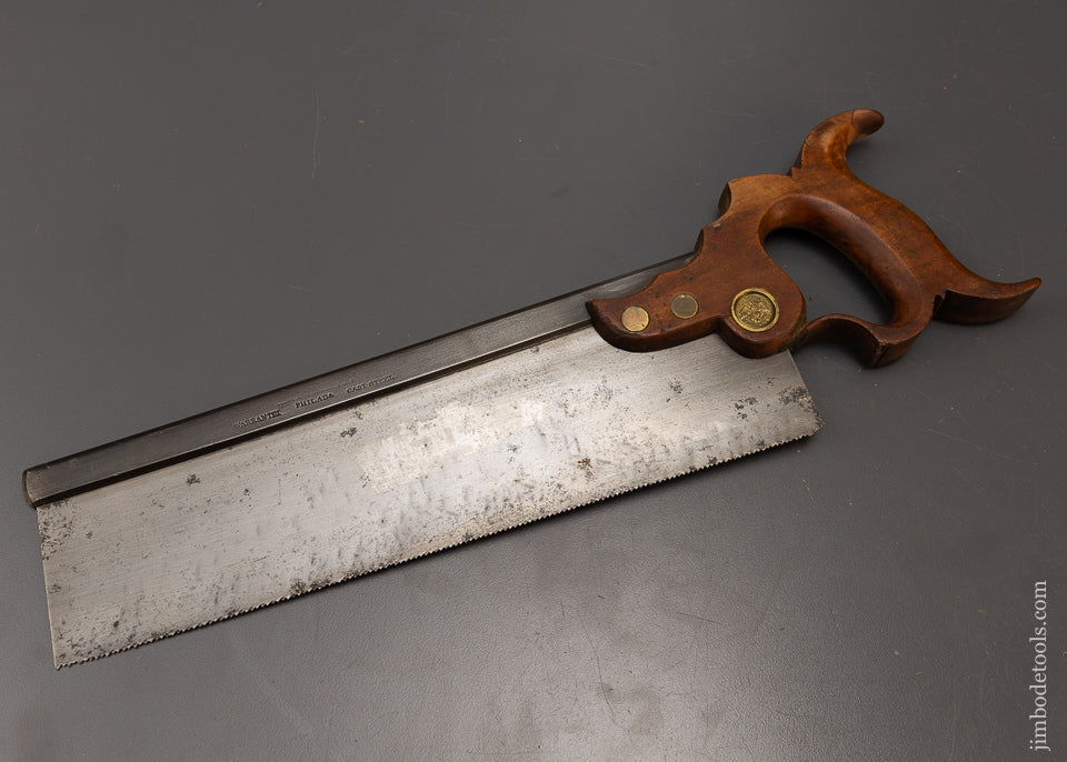 Rare Triple Cove DILWORTH BRANSON & CO. Tenon or Dovetail Saw - 108295