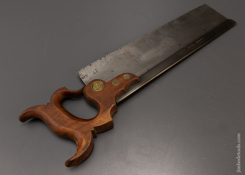 Rare Triple Cove DILWORTH BRANSON & CO. Tenon or Dovetail Saw - 108295