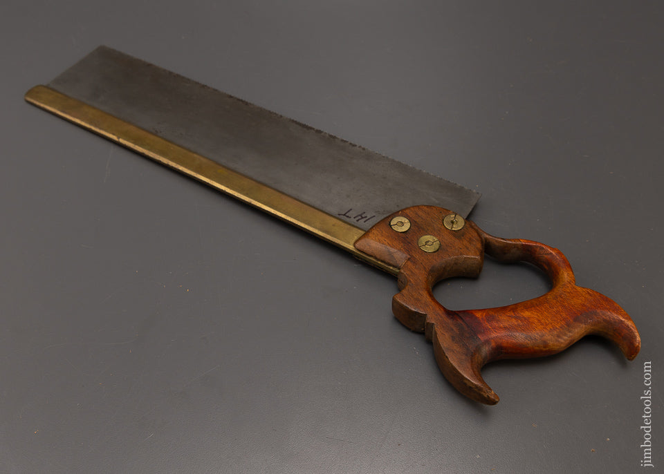 Rare HASENCLEVER & SONS 14 Inch Brass Back Saw - 108296