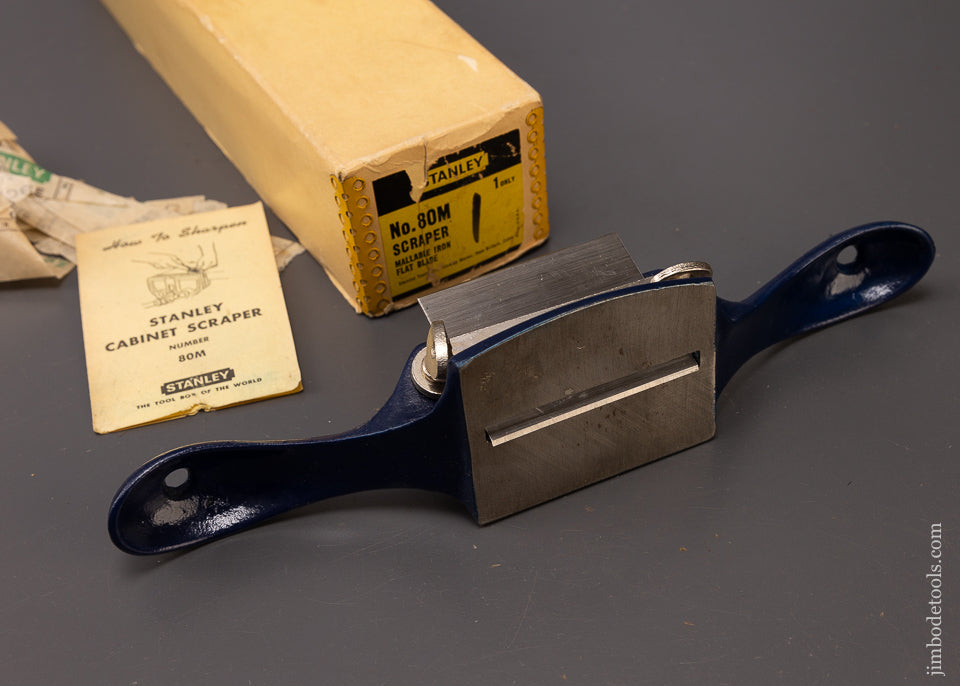 STANLEY No. 80M Scraper Plane Mint in Box - 108321