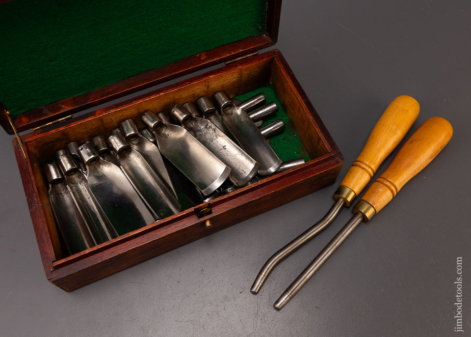 Rare & Fine 25 Piece Pattern Maker’s Paring Chisel & Gouge Set by ADAM ...