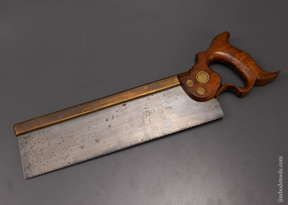 Rare DISSTON No. 5 Brass Back Saw - 108338