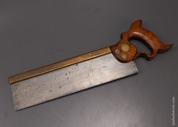 Rare DISSTON No. 5 Brass Back Saw - 108338