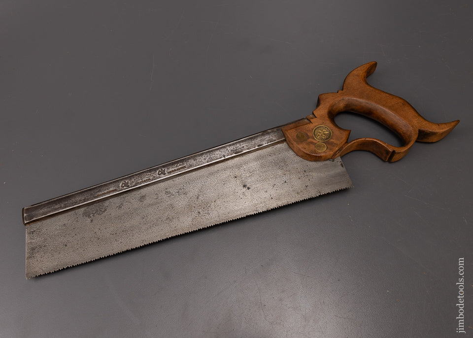 Early DISSTON Double Eagle Back Saw - 108348