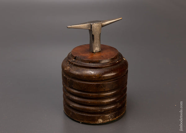 Watch Maker’s or Jeweler’s Anvil on Fancy Wooden Base - 108386