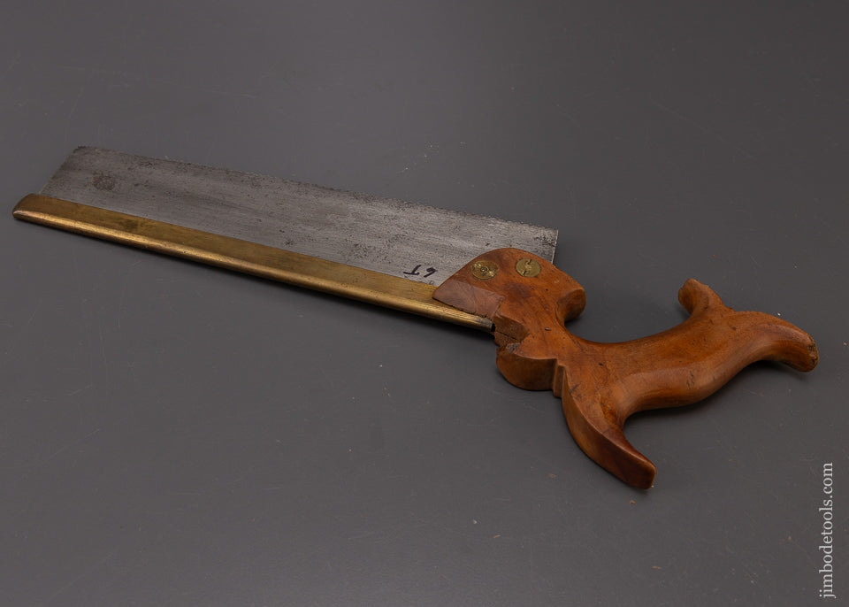 Rare & Early W. TAYLOR Double Eagle Brass Back Saw - 108396