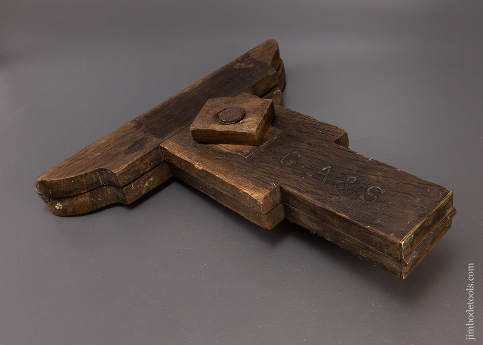 Quarter Sawn Oak Saw Vise with Steel Jaws - 108424