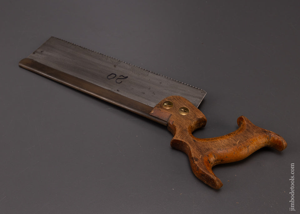 Rare HORACE P. SHATTUCK Lowell MASS. Back Saw - 108426