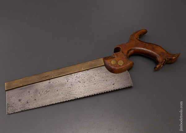 J. FLINT ROCHESTER (NY) Brass Back Carcass Saw - 108431