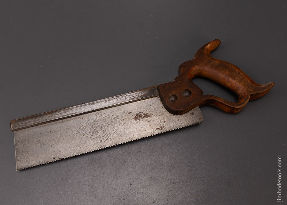 Rare MASBACK HARDWARE Dovetail Saw - 108435