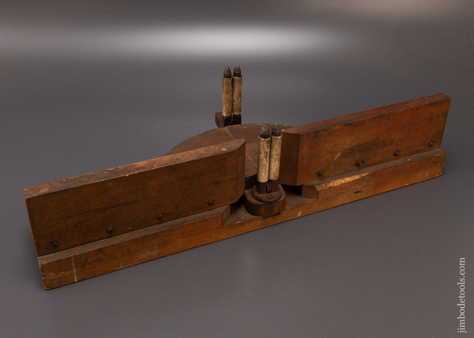 Spectacular 1873 STEVENS PAT. Mitre Box with Brass Escutcheons - 108438