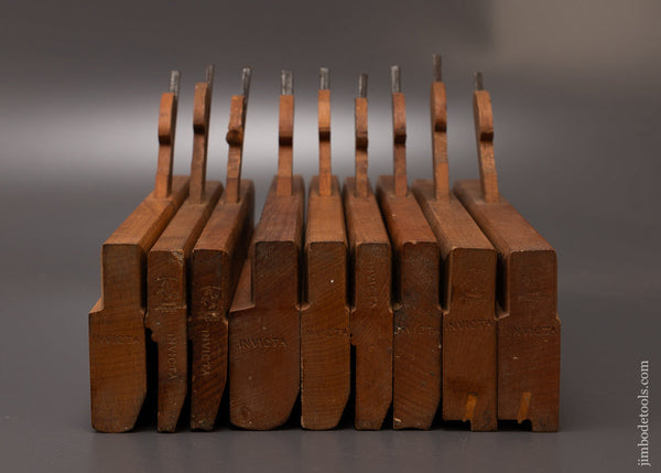 Near Mint Set of 9 Moulding Planes - 108440