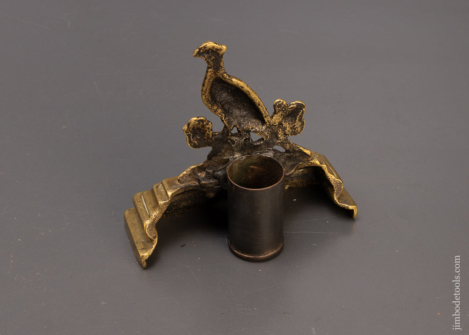 Awesome Brass Mantle Top Spill Holder 4 5/8 Inches Tall - 108448