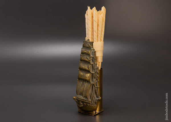 Awesome Brass Mantle Top Spill Holder - 108461