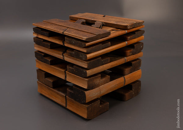 Excellent Set of 18 Hollow & Round Moulding Planes by MOSELEY - 108463