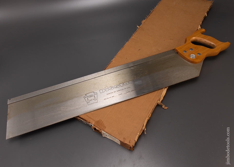 DISSTON 5 x 28 Inch Miter Box Saw Near Mint in Box - 108501