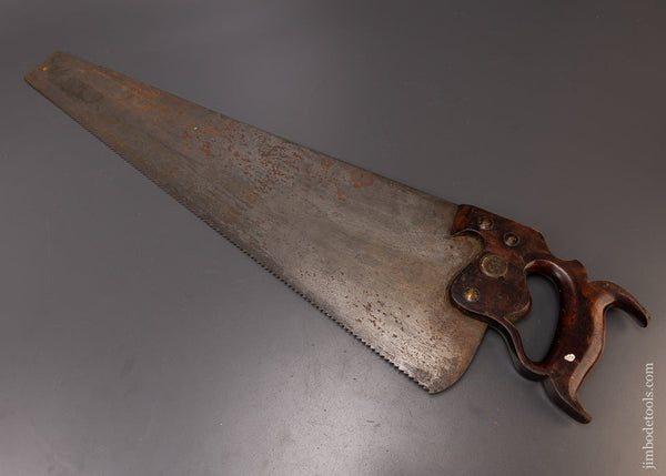 Early Monster 28 Inch DISSTON No. 7 Rip Hand Saw - 108549