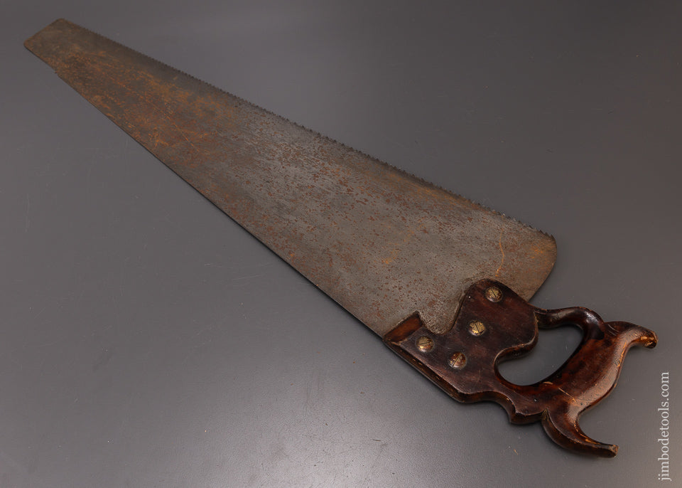 Early Monster 28 Inch DISSTON No. 7 Rip Hand Saw - 108549