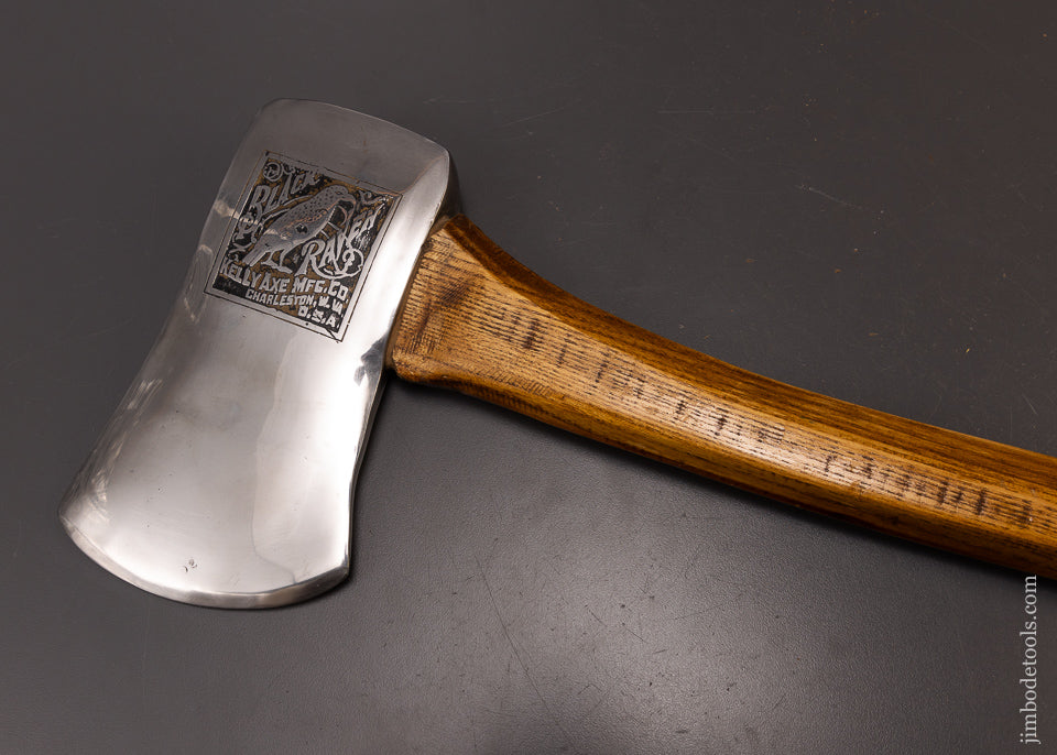 KELLY BLACK RAVEN Axe Embossed Octagon Handle 108552 Jim