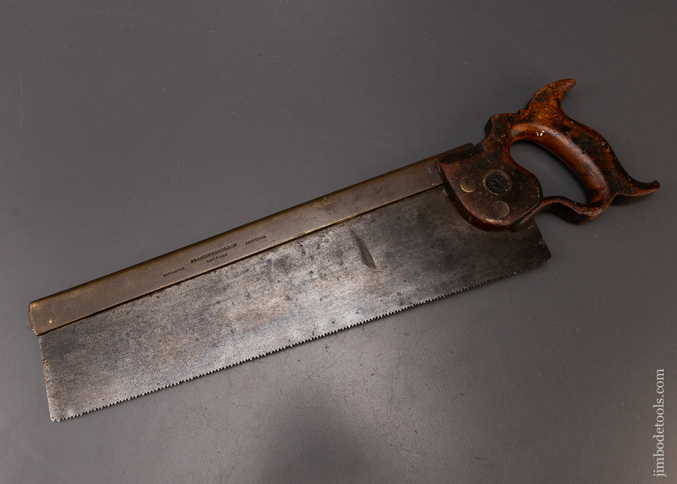 FRANCIS WOOD & SON SHEFFIELD Brass Back Tenon Saw - 108561