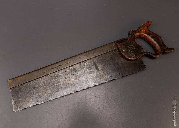FRANCIS WOOD & SON SHEFFIELD Brass Back Tenon Saw - 108561