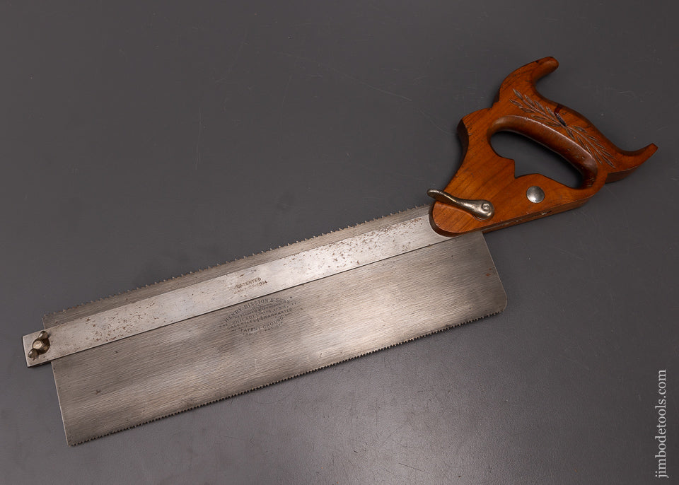 Near Mint DISSTON No. 14 Dovetail Saw Gauge Saw SMITH PATENT 1914 - 108565