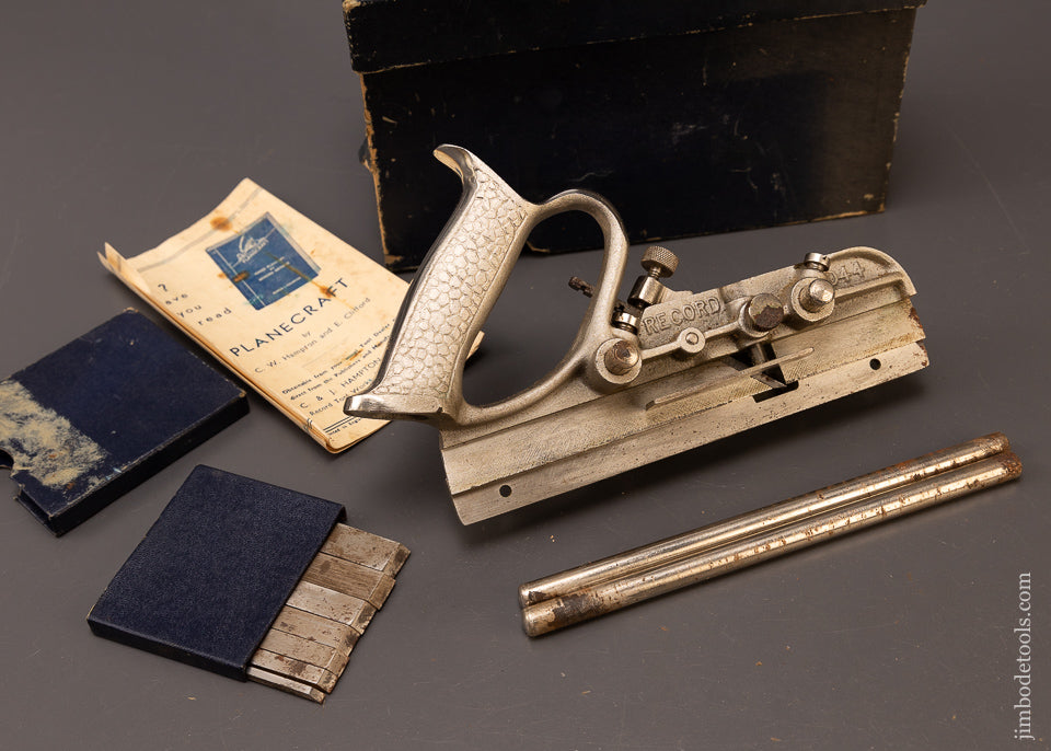 100% Complete RECORD No. 044 Plough Plane Near Mint in Original Box - 108568