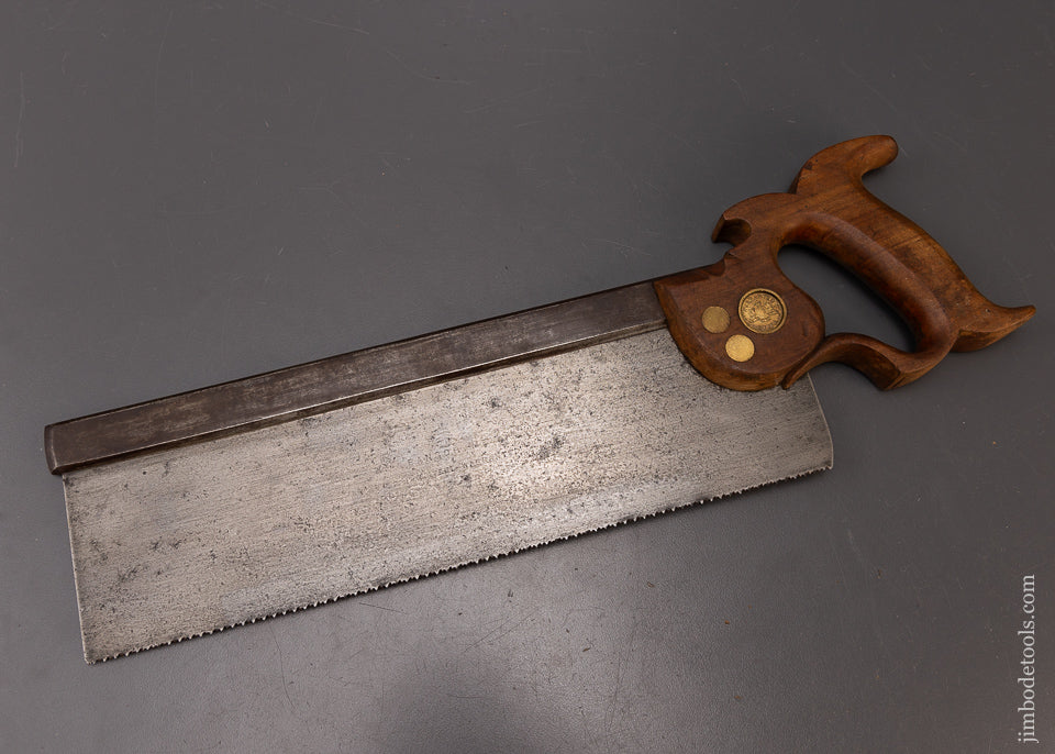 Very Rare THOMAS TENNESS & SON BANGOR, ME with Spruce Logo Carcass Saw - 108599